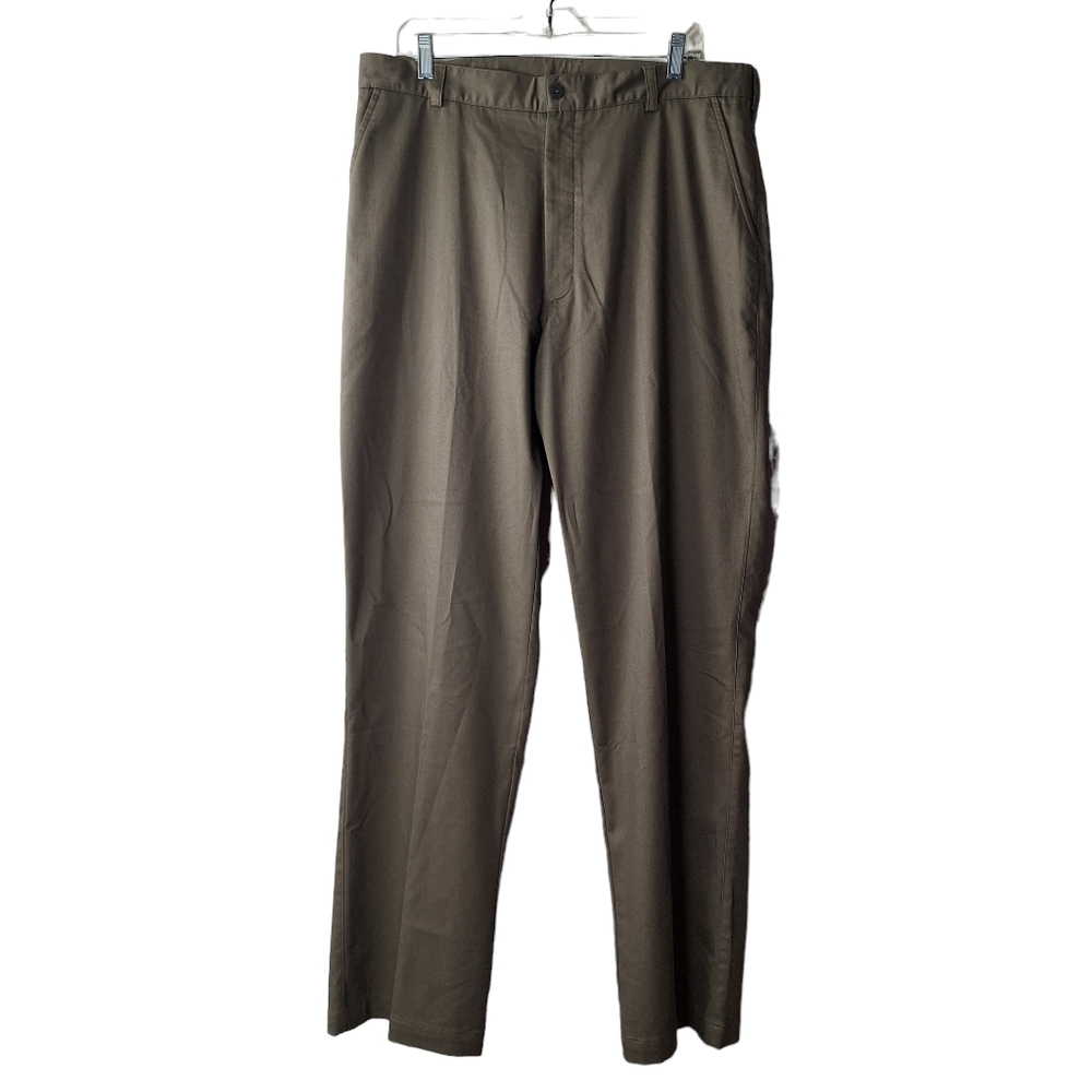 Nike Men 36x34 Cotton Blend Wrinkle Resistant Flat Front Golf Pants